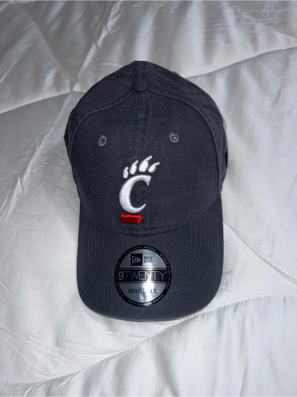 New Era Black Cincinnati Bearcats Adjustable Hat with Red Accent